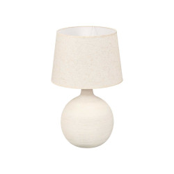 LAMPE À RAYURES BLANCHE 52CM