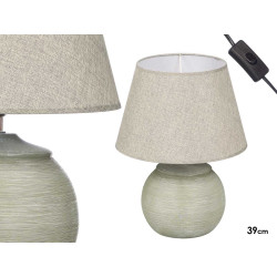 LAMPARA RAYAS VERDE 39CM