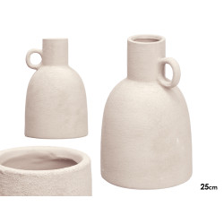VASO GIARA 25CM BIANCO 