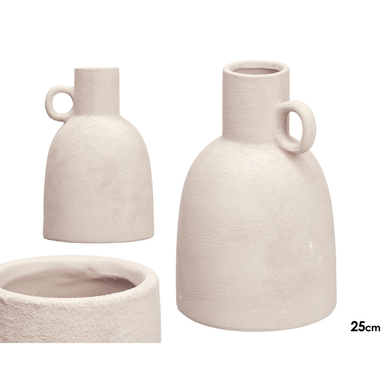 VASO GIARA 25CM BIANCO 