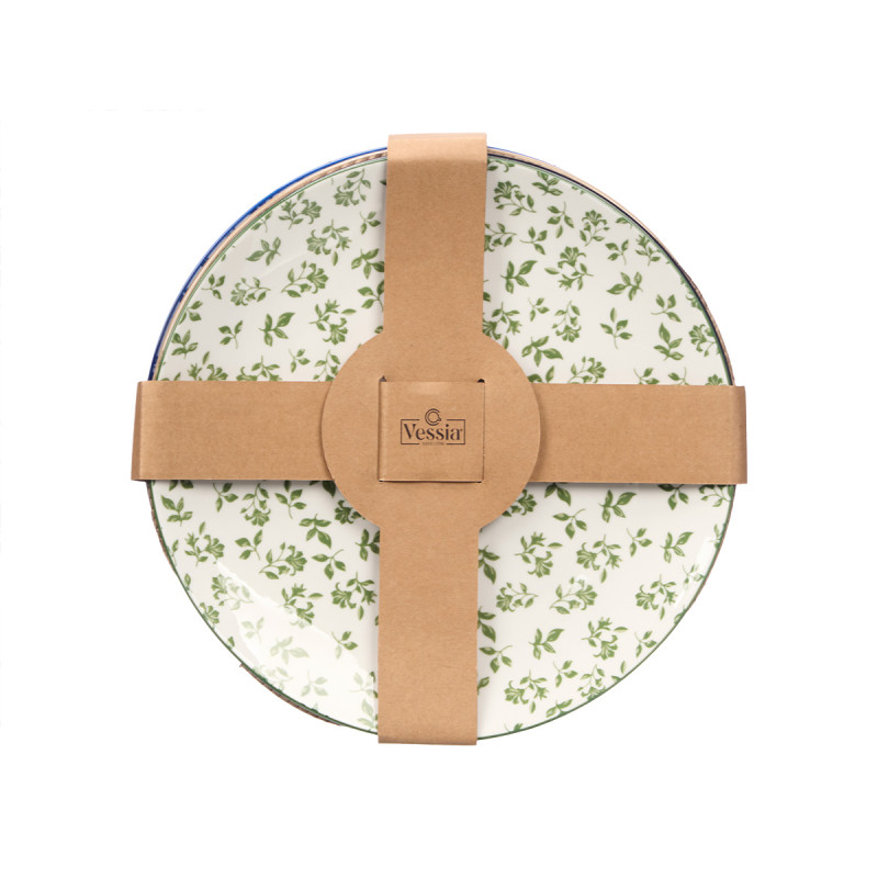 ASSIETTE PLATE ASSORT 4 COULEURS