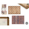 TAPIS RECTANG 100X150 MULTICOULEUR ETHNIQUE SET 2 