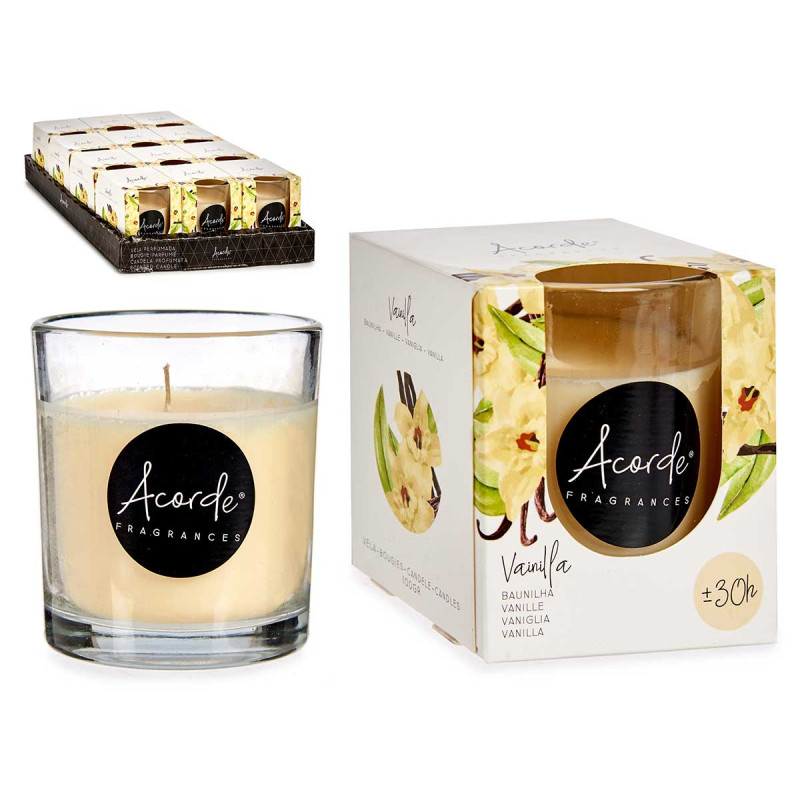 VANILLA 30 HOURS CRYSTAL GLASS CANDLE