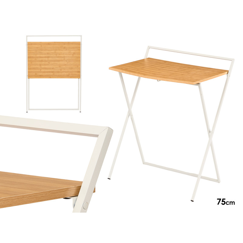 BUREAU BAMBOU BLANC