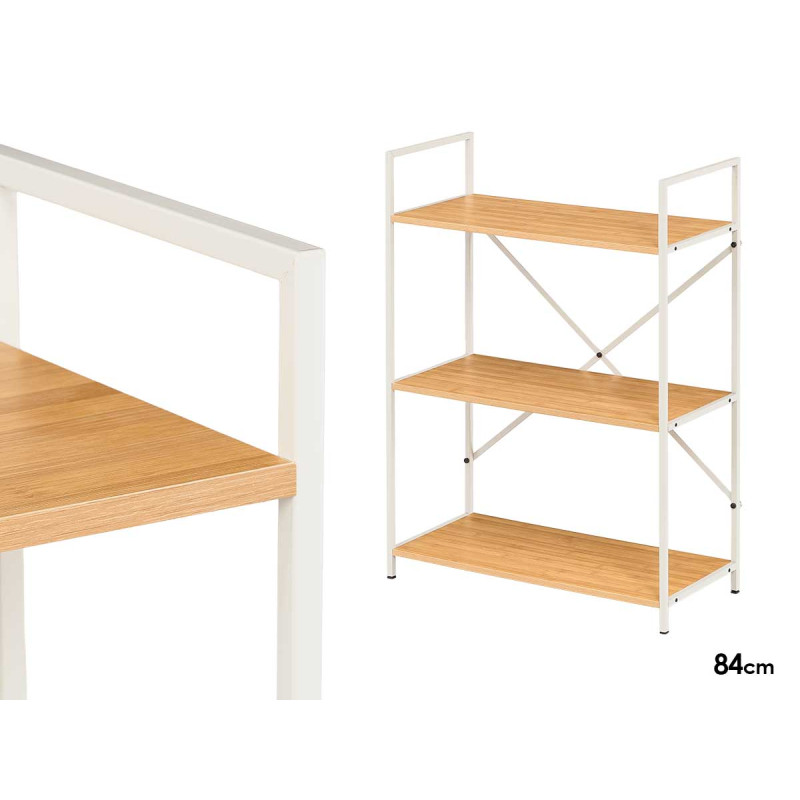WHITE 3 TIER SHELF