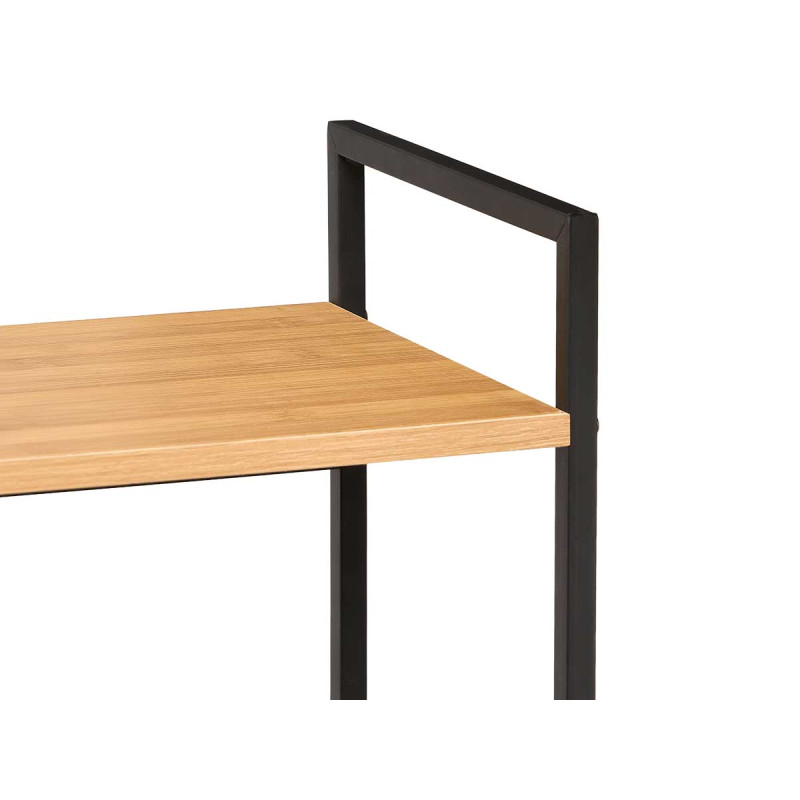 ÉTAGÈRE 3 ÉTAGES NOIRE