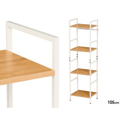 WHITE 4 TIER SHELF