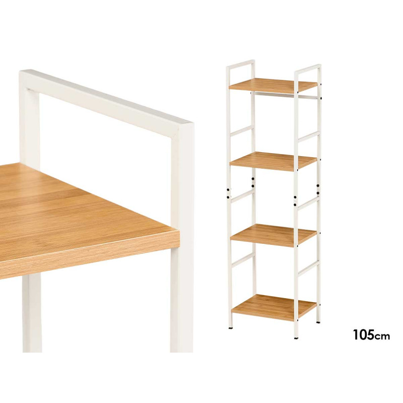 WHITE 4 TIER SHELF
