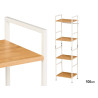 WHITE 4 TIER SHELF