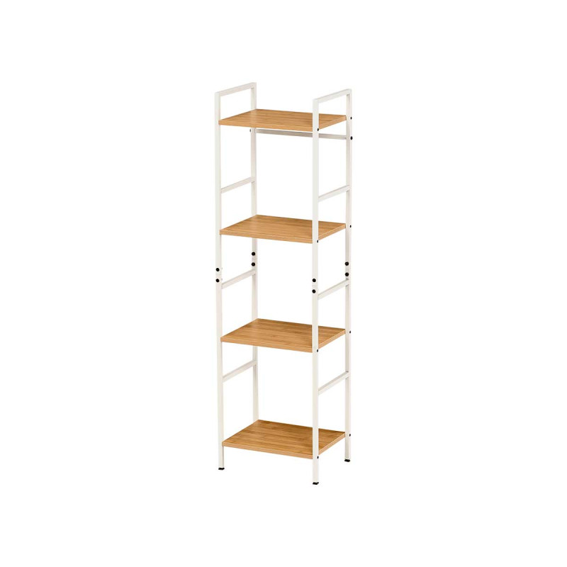 ÉTAGÈRE 4 ÉTAGÈRES BLANCHE