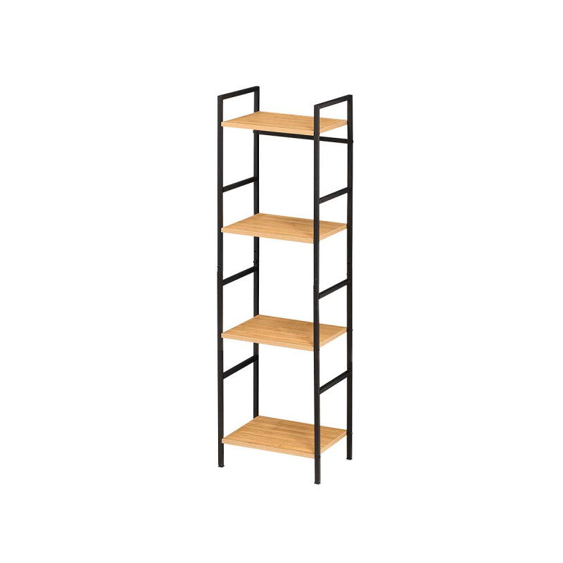 SCAFFALE 4 RIPIANI NERO
