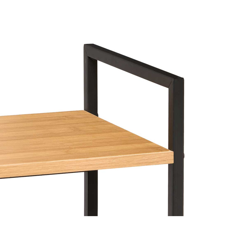 ÉTAGÈRE 4 ÉTAGES NOIRE