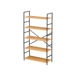 SCAFFALE 5 RIPIANI NERO