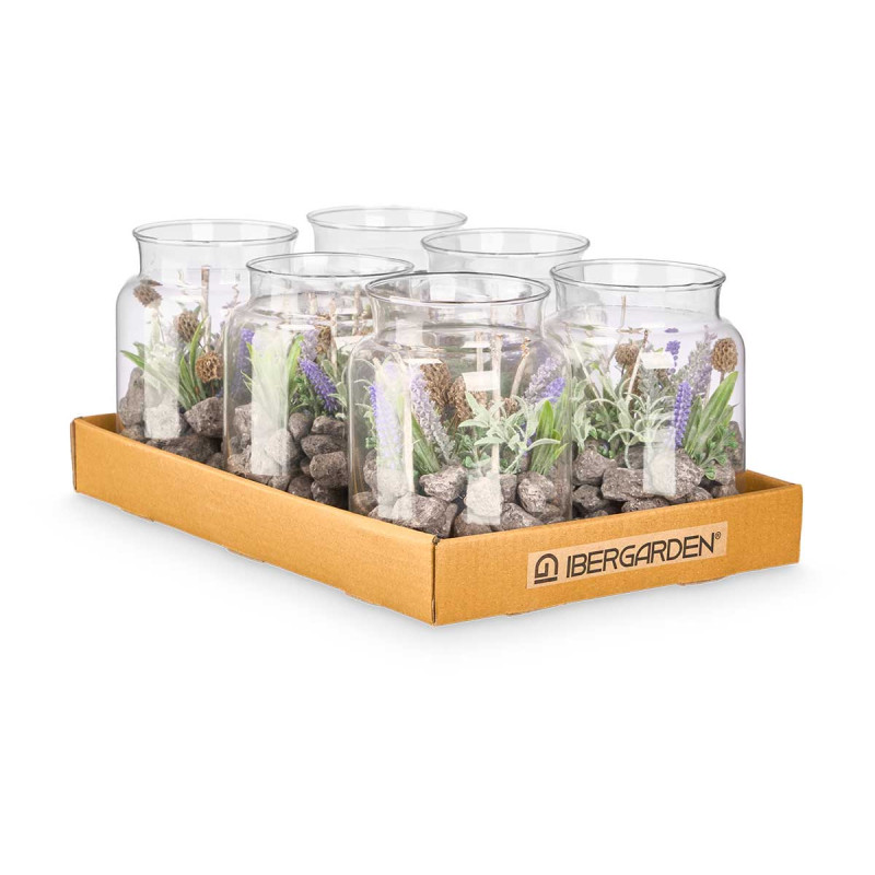 GLASS JAR LAVANDER 