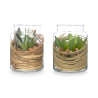 POT EN VERRE FLEUR SURT 2 MOD