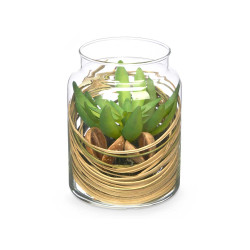 GLASS JAR FLOWER ASSORTED 2 