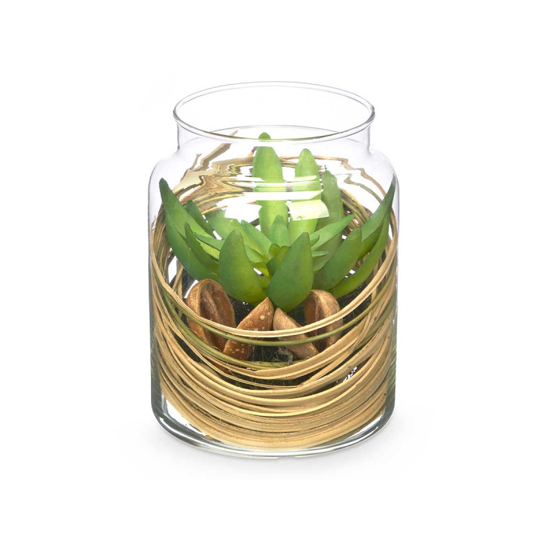 VASO VIDRO FLOR SORT 2 MOD