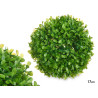 BOULE RONDE 17CM FEUILLES VERTES