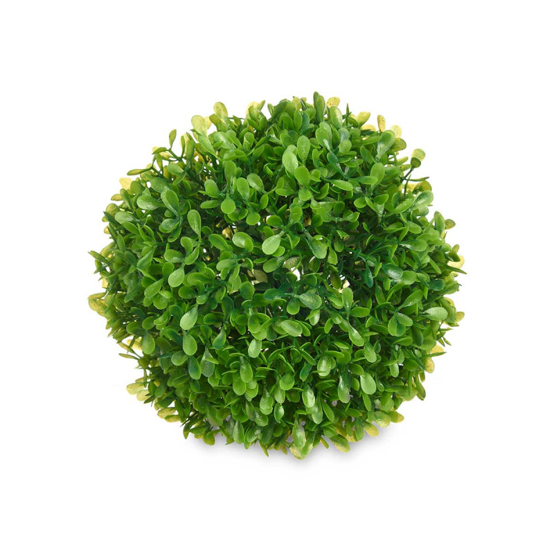BOULE RONDE 17CM FEUILLES VERTES