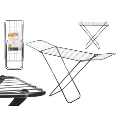 STENDIBIANCHERIA METALLICO 18 METRI NERO