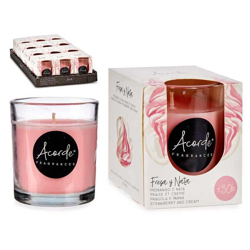 BOUGIE VERRE 30 HEURES CREME