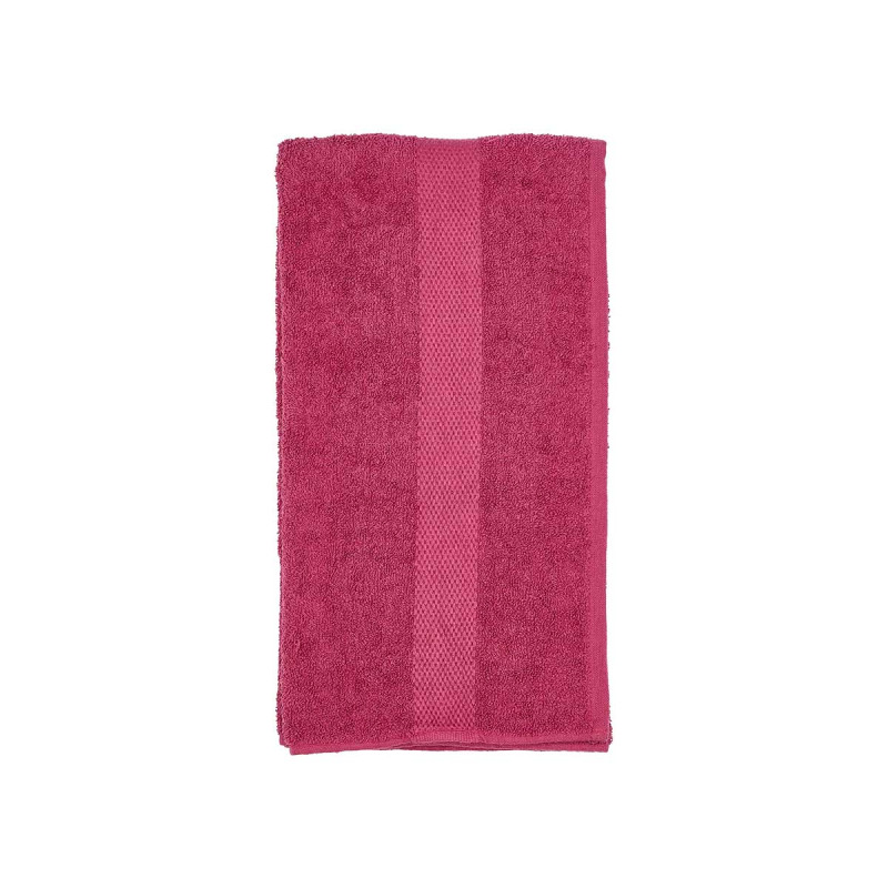 SERVIETTE LISSE 90X150 GRENAT