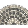 SET MESA MOSAICO GRIS 2 SILLAS FORJA NEGRA