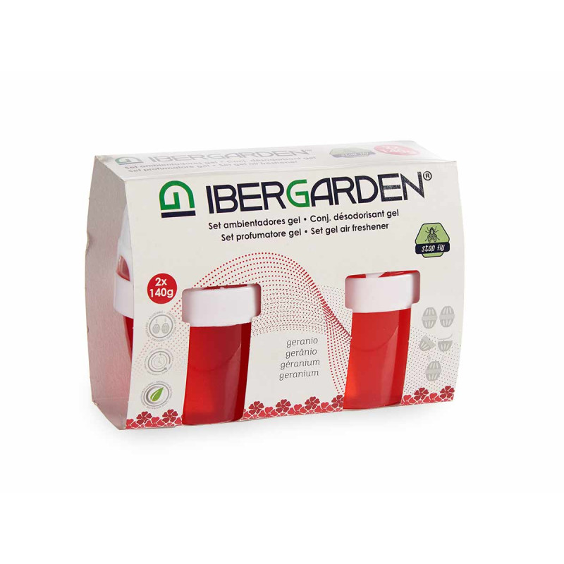 SET 2 GEL AIR FRESHENERS 140GR GERANIUM
