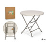 MESA REDONDA PLEGABLE DIAM 80CM