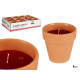 VELA COPO BARRO AROMA GERÂNIO 