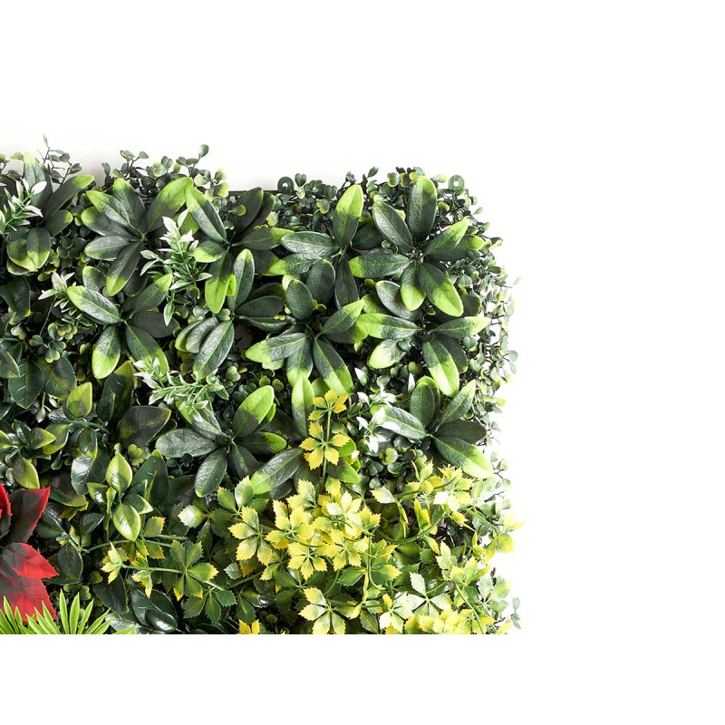 JARDIN VERTICAL HOJA ROJA 50X50CM