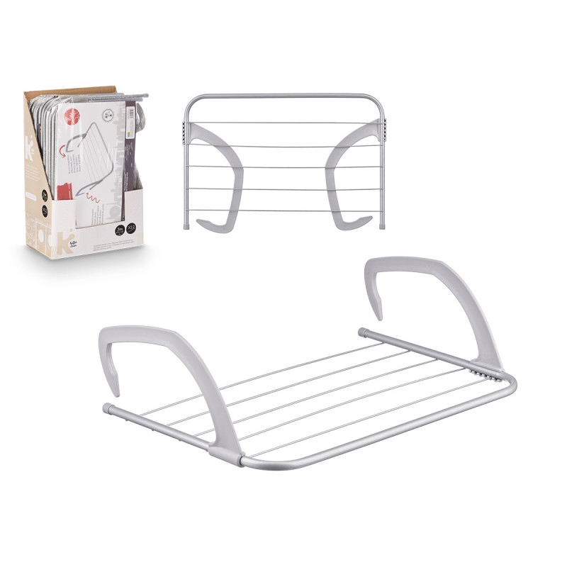 STENDINO BALCONE ACCIAIO 3M