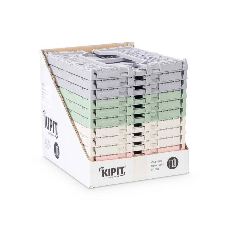 CAJA PLEGABLE MULTIUSO 15L SURT 4 COL