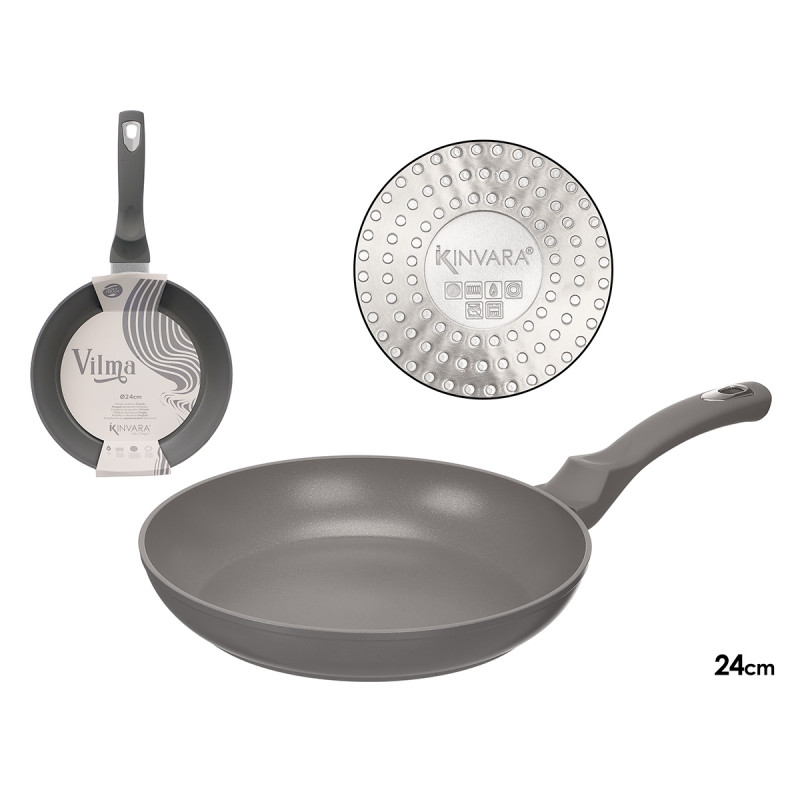 SARTEN INDUCCION FORJADA 24CM GRIS