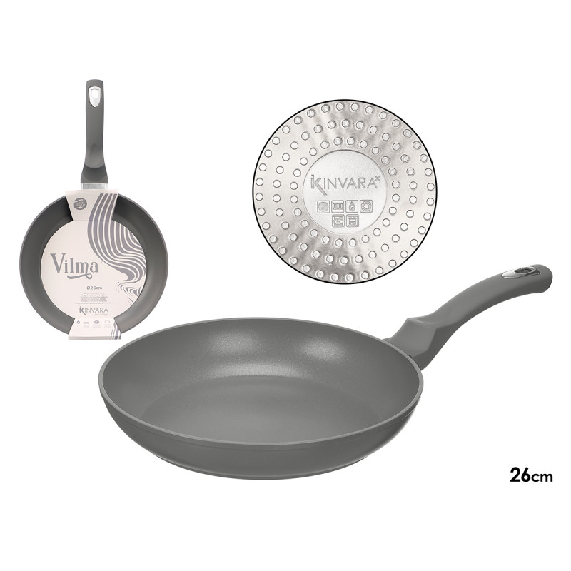 SARTEN INDUCCION FORJADA 26CM GRIS