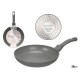POELE A INDUCTION FORGEE GRISE 28CM
