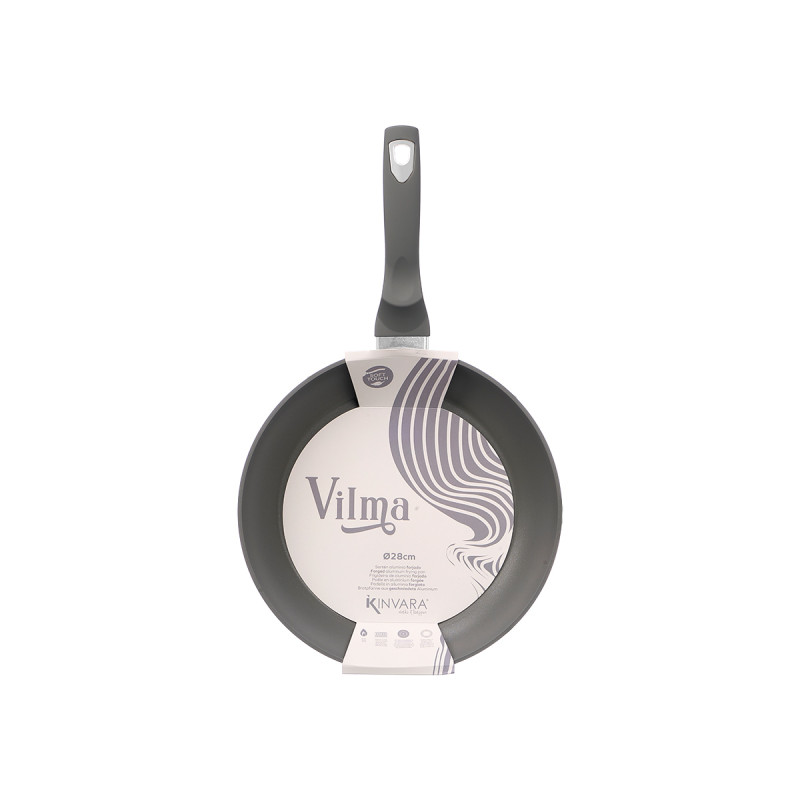 GRAY FORGED INDUCTION FRYING PAN 28CM