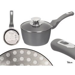 CASSEROLE INDUCTION FORGEE GRISE 16CM