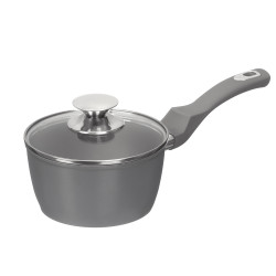 GRAY FORGED INDUCTION SAUCEPAN 16CM