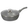 GRAY FORGED INDUCTION DEEP FRYING PAN LID 28CM