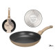 POELE A INDUCTION BEIGE FORGEE 25CM