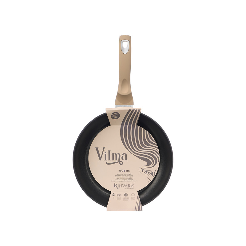 SARTEN INDUCCION FORJADA 26CM BEIGE