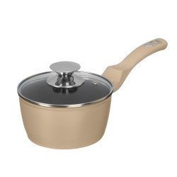 BEIGE FORGED INDUCTION SAUCEPAN 16CM