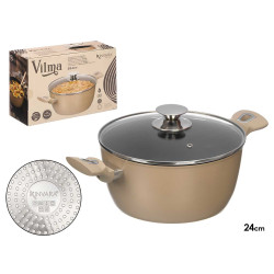 CASSERUOLA A INDUZIONE FORGIATA BEIGE 24 CM