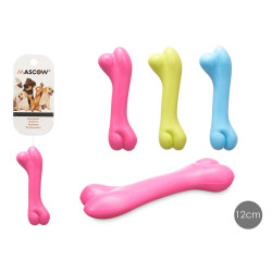 BRINQUEDO P CAO SILICONE OSSO 12CM SORT 3