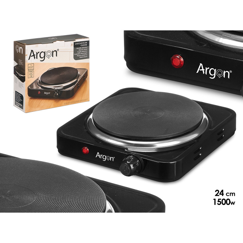 ELECTRIC STOVE BLACK 1500W