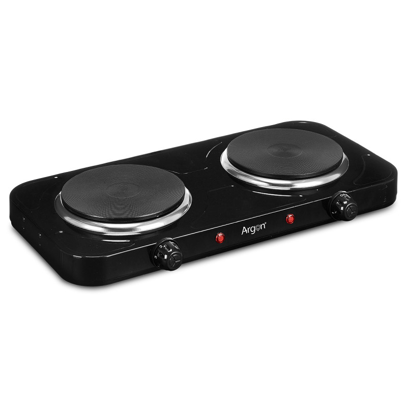 ELECTRICAL STOVE DOUBLE BLACK 2000W