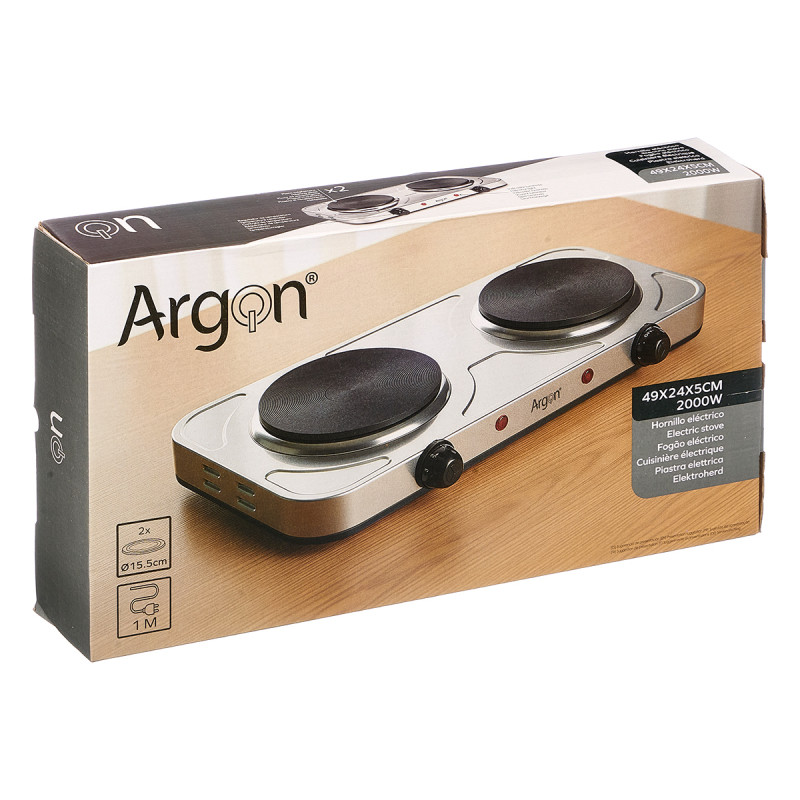 DOUBLE ELECTRICAL STOVE STAIN STEAL 2000W