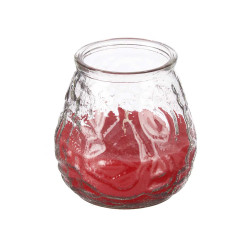 TRANSPARENT EMBOSSED GERANIUM CANDLE