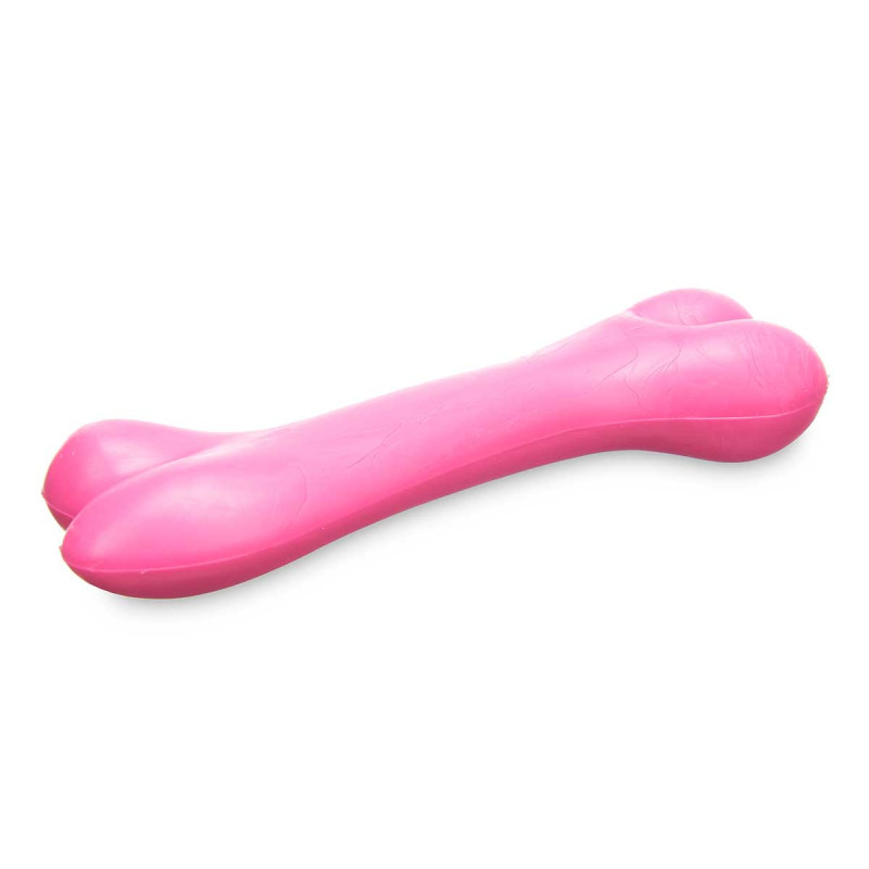 BRINQUEDO P CAO SILICONE OSSO 12CM SORT 3